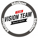 Road Disc Brake Bicycle Wheels Rim Decal Stickers for Vision Metron Pro Team